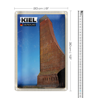 Blechschild Städte Kiel Marine-Ehrenmal Mittelalter 20x30cm