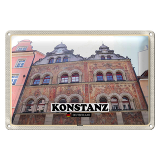 Blechschild Städte Konstanz Rathaus Architektur 30x20cm