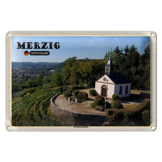 Blechschild Städte Merzig Kreuzberg Kapelle Berg 30x20cm