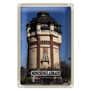 Blechschild Städte Mönchengladbach Neuer Wasserturm 20x30cm
