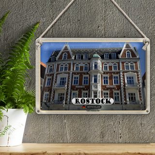 Blechschild Städte Rostock Galerie Rostocker Hof 30x20cm
