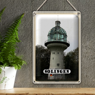 Blechschild Städte Sollingen Lichtturm Architektur 20x30cm