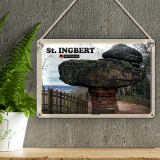 Blechschild Städte St. Ingbert Großer Stiefel Trip 30x20cm