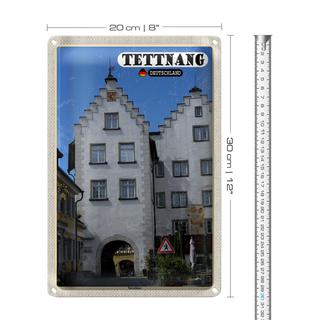Blechschild Städte Tettnang Torschloss Altstadt 20x30cm