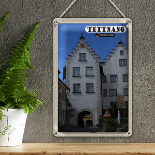 Blechschild Städte Tettnang Torschloss Altstadt 20x30cm