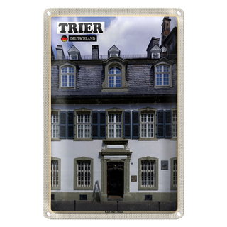 Blechschild Städte Trier Karl-Marx-Haus Altstadt 20x30cm