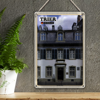 Blechschild Städte Trier Karl-Marx-Haus Altstadt 20x30cm