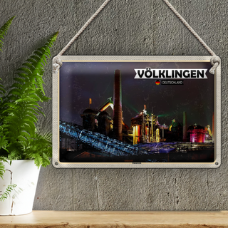 Blechschild Städte Völklingen Eisenwerk Weltkulturerbe 30x20cm