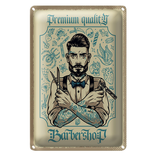 Blechschild Spruch Barbershop Premium quality 20x30cm