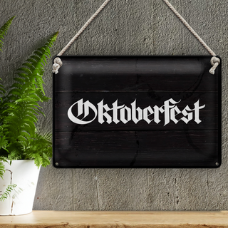Blechschild Fest Oktoberfest Bier Feiern München 30x20cm