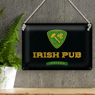 Blechschild Spruch Ireland Irish pub 30x20cm