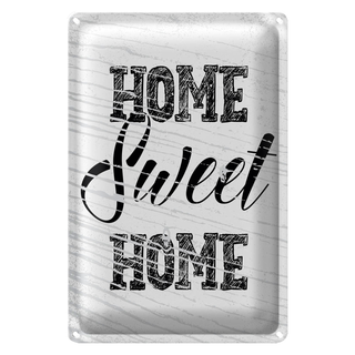 Blechschild Spruch Home Sweet Home 20x30cm