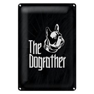Blechschild Tiere Hund Dog The Dogfather 20x30cm