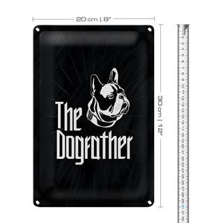 Blechschild Tiere Hund Dog The Dogfather 20x30cm