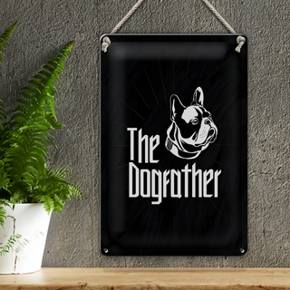 Blechschild Tiere Hund Dog The Dogfather 20x30cm