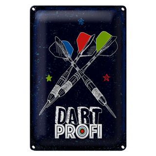 Blechschild Sportart Dart Profi Dartpfeile 20x30cm