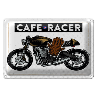 Blechschild Motorcycle Cafe Racer Motorrad 30x20cm