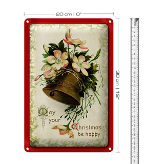 Blechschild Weihnachten Santa Claus Winterzeit 20x30cm