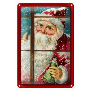 Blechschild Weihnachtsmanne Christmas 20x30cm