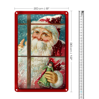 Blechschild Weihnachtsmanne Christmas 20x30cm
