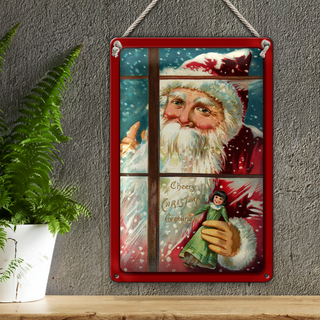 Blechschild Weihnachtsmanne Christmas 20x30cm