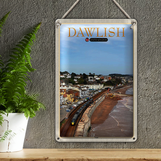 Blechschild Städte Dawlish United Kingdoom England 20x30cm