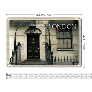 Blechschild Städte London The Sherlock Holmes Museum 30x20cm