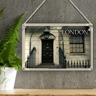 Blechschild Städte London The Sherlock Holmes Museum 30x20cm