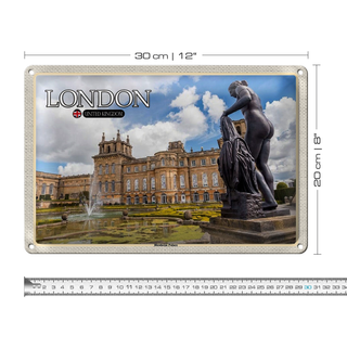 Blechschild Städte London England Blenheim Palace 30x20cm