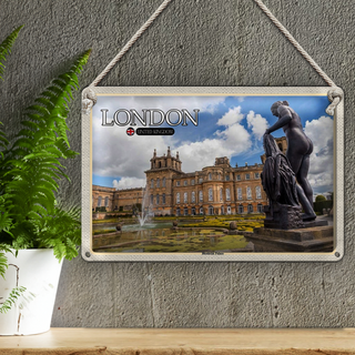 Blechschild Städte London England Blenheim Palace 30x20cm