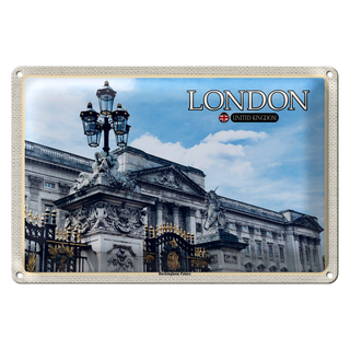 Blechschild Städte London England Buckingham Palace 30x20cm