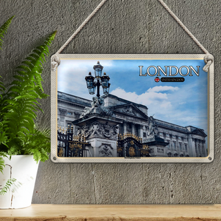Blechschild Städte London England Buckingham Palace 30x20cm
