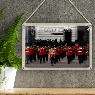 Blechschild Städte Changingt the Guard London 30x20cm