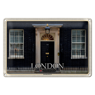 Blechschild Städte England UK Downing Street 10 30x20cm