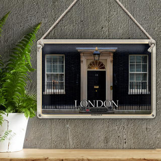 Blechschild Städte England UK Downing Street 10 30x20cm