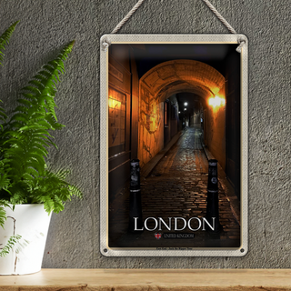 Blechschild Städte London East End Jack Ripper Tour 20x30cm