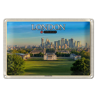 Blechschild Städte Greenwich Park England London 30x20cm