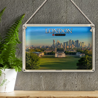 Blechschild Städte Greenwich Park England London 30x20cm