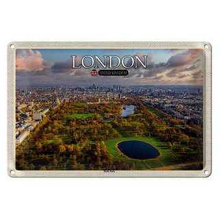 Blechschild Städte London England Hyde Park 30x20cm