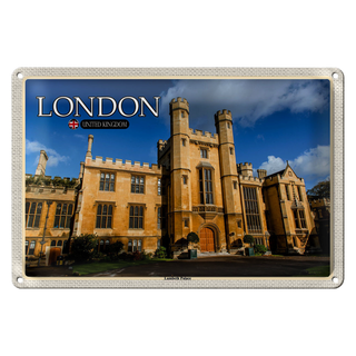 Blechschild Städte London England UK Lambeth Palace 30x20cm