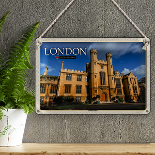 Blechschild Städte London England UK Lambeth Palace 30x20cm