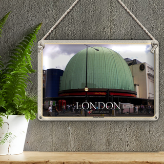 Blechschild Städte London England Madame Tussauds 30x20cm
