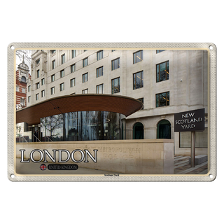 Blechschild Städte London Scotland Yard UK 30x20cme