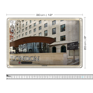 Blechschild Städte London Scotland Yard UK 30x20cme