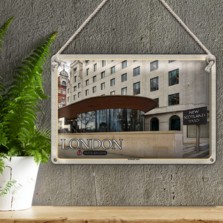 Blechschild Städte London Scotland Yard UK 30x20cme