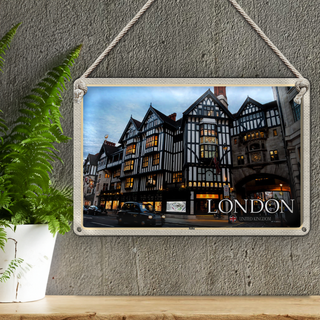 Blechschild Städte Soho London United Kingdom 30x20cm