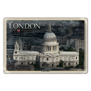 Blechschild Städte St. Paul´s Cathedral London UK 30x20cm