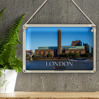 Blechschild Städte Tate Gallery of Modern Art UK 30x20cm