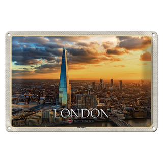 Blechschild Städte The Shard London England UK 30x20cm