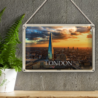 Blechschild Städte The Shard London England UK 30x20cm